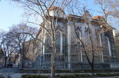 Gündüz vakti güzel Odessa şehrinin sokakları.