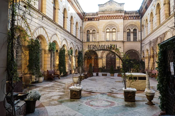 stock image The inner courtyard is an old building in Odessa, which was used as a stock exchange and as a philharmonic society.