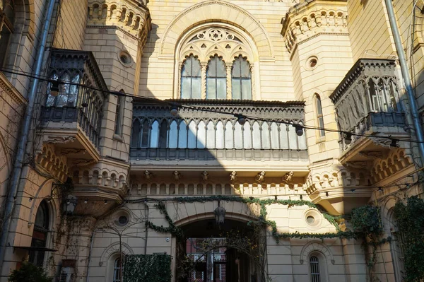 Cour Intérieure Est Vieux Bâtiment Odessa Qui Été Utilisé Comme — Photo