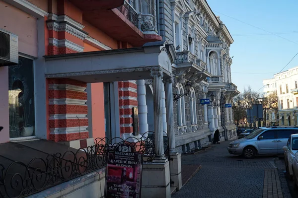 Straten Van Prachtige Stad Odessa Gedurende Dag — Stockfoto