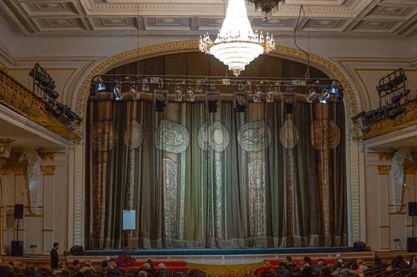 Innenraum Und Bühne Des Schewtschenko Theaters Der Stadt Dnipro — Stockfoto