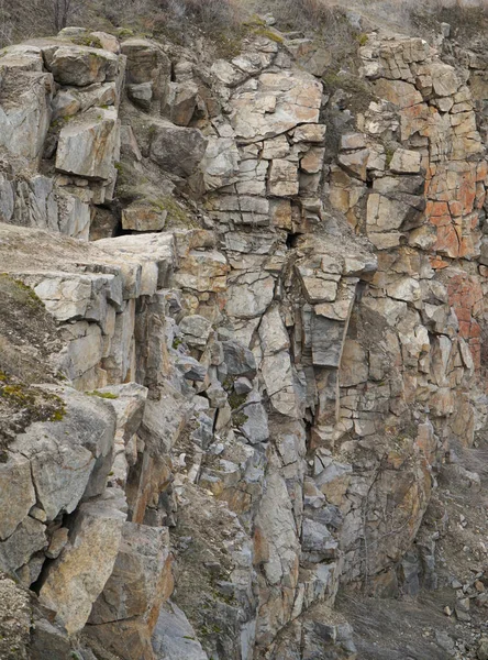 Grigio Anteriore Roccia Granitica — Foto Stock