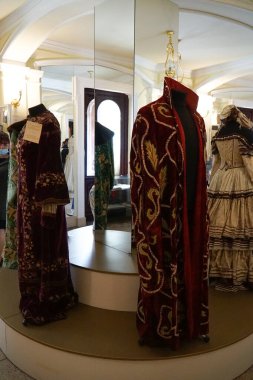 Vintage theatrical costume at the Museum of the Opera and Ballet Theater in Odessa.