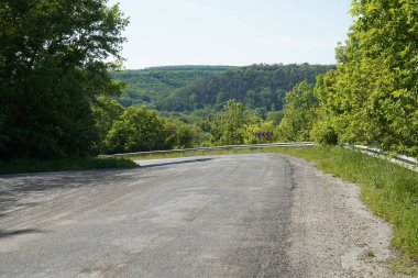 Ukrayna 'da boş yollar. Avrupa.