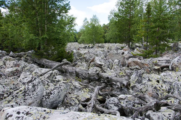 Gran río de piedra. Taganay. Urales del Sur — Foto de Stock