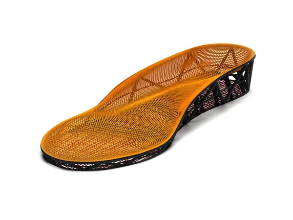 矫形鞋垫，3d 打印技术 图库图片