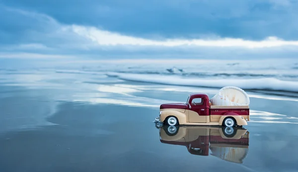 Beach Shell Truck — Zdjęcie stockowe