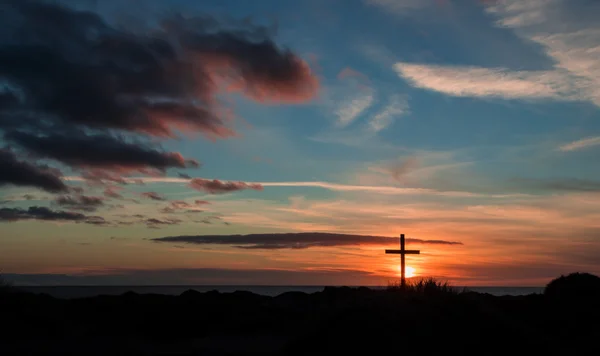 Cruz da salvação da duna de areia — Fotografia de Stock