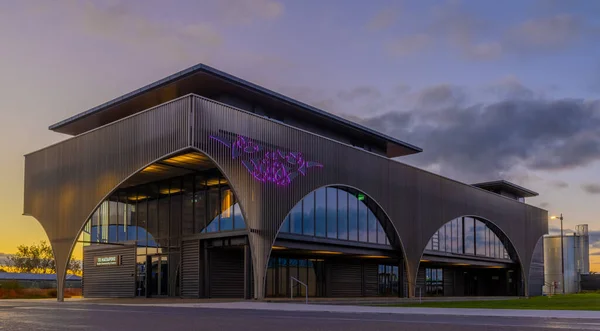 Bulls Rangitikei Nueva Zelanda 2021 Ciudad Los Toros Tiene Edificio —  Fotos de Stock