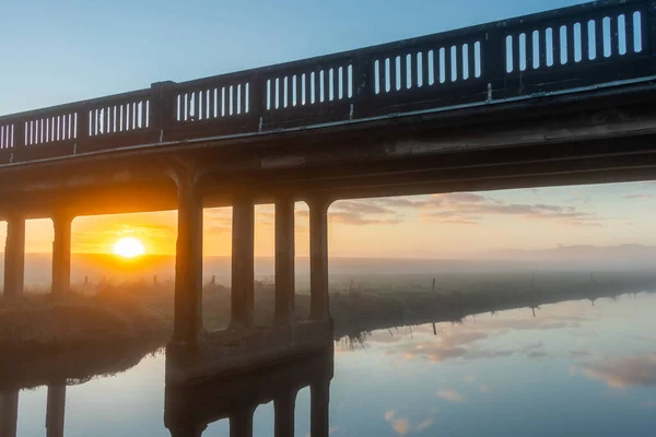 Foxton Horowhenua Neuseeland 2020 Die Alte Treslte Brücke Steht Still — Stockfoto