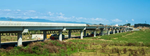 Foxton Horowhenua Nový Zéland 2019 Nový Léčebný Most Zpola Dokončen — Stock fotografie