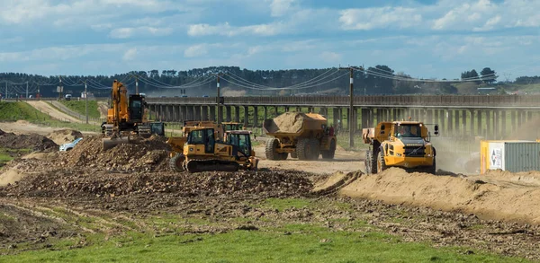 Foxton Horowhenua Nouvelle Zélande 2017 Sable Transporté Par Grand Camion — Photo