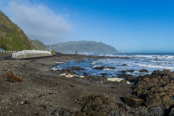 Kapiti Costa Rocosa Playa Buen Lugar Para Nadar — Foto de Stock