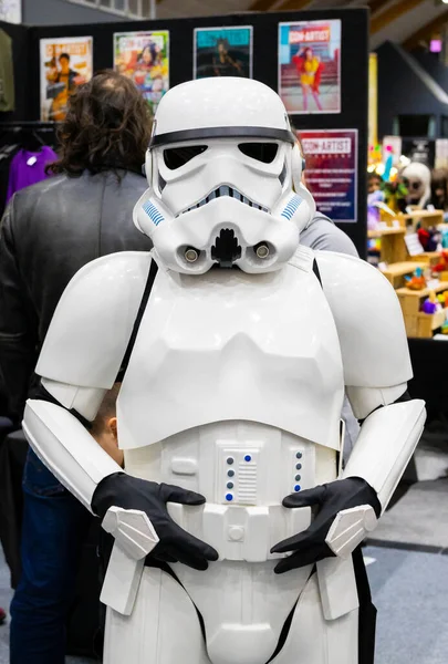 Armageddon Expo 2021 Con Soldado Strom Blanco — Foto de Stock