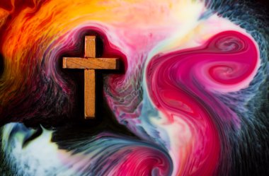 Color flowing Cross