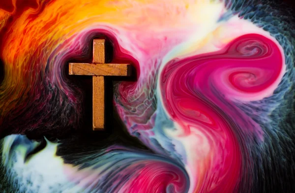 Color flowing Cross