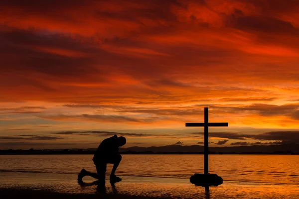 Morgenröte betet — Stockfoto