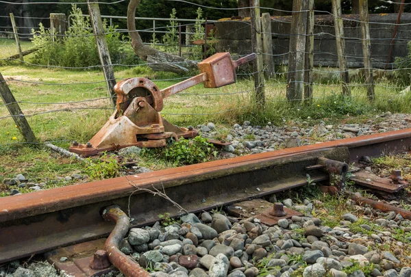 Järnvägen switch — Stockfoto