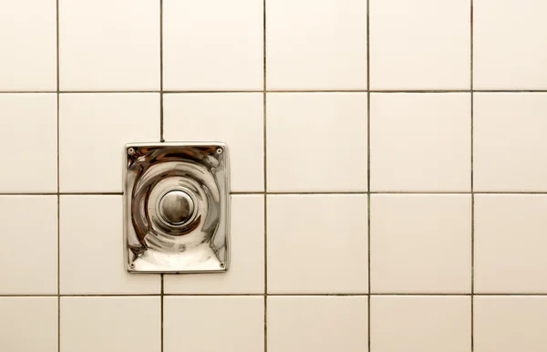 Chrome Wall Button — Stock Photo, Image