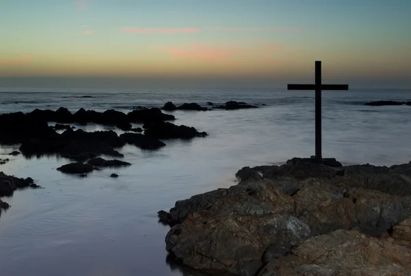 After Sunset Cross — Stock Photo, Image