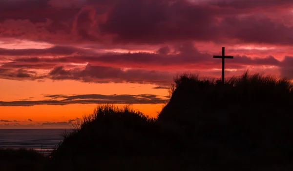 Sanddynen cross — Stockfoto