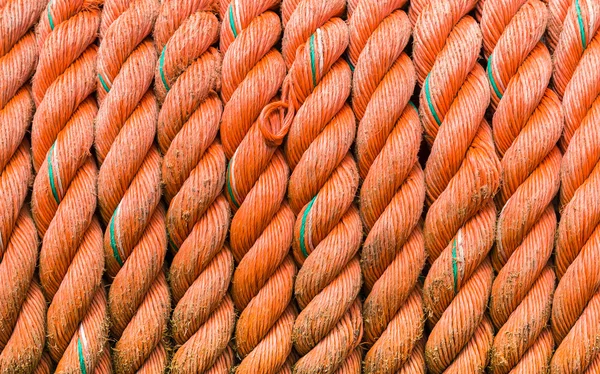橙色的绳子纹理 — 图库照片