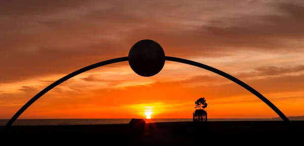 Millennial Bogen Sonnenaufgang Napier — Stockfoto