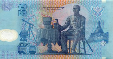 Asya polimer plastik para banknotu Tayland 50 baht, 1997 dolaylarında