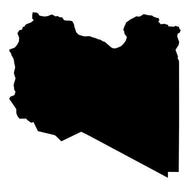  vektör harita Libia Haritası