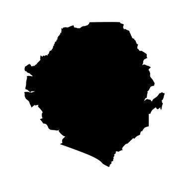  vektör harita Sierra Leone Haritası