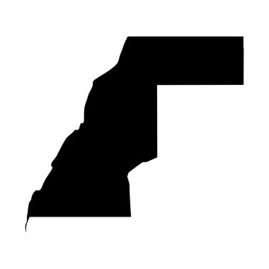  Batı Sahra Haritası vektör harita