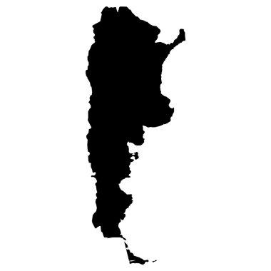  vektör harita Arjantin