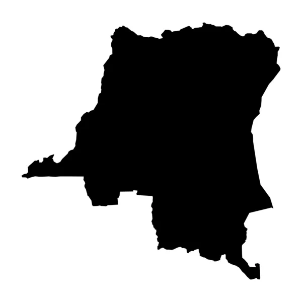 Векторная карта Демократической Республики Конго — стоковый вектор
