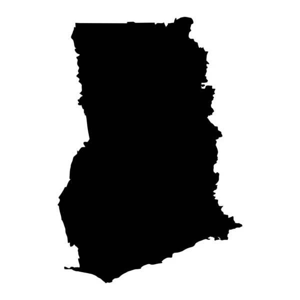 Вектор карта карта Гани — стоковий вектор