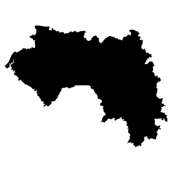 矢量地图的地图的几内亚 — 图库矢量图片