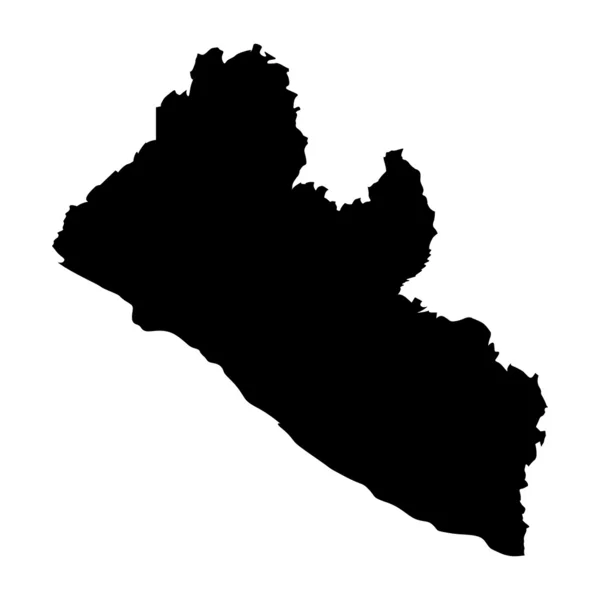 矢量地图的地图的利比里亚 — 图库矢量图片