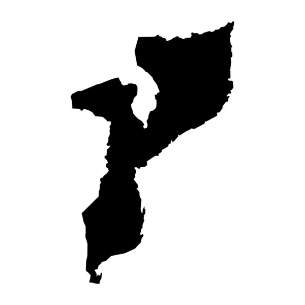 Vector χάρτη του χάρτη της Μοζαμβίκης — Διανυσματικό Αρχείο