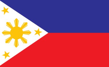 Filipinler bayrağı vektör