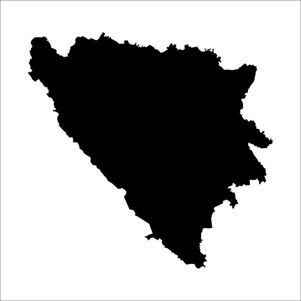 Vector kaart van Bosnië en Herzegovina — Stockvector