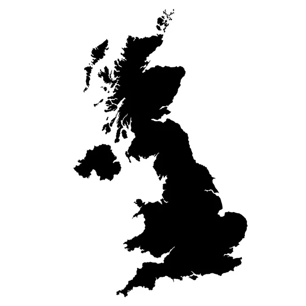 Carte vectorielle de Royaume-Uni — Image vectorielle