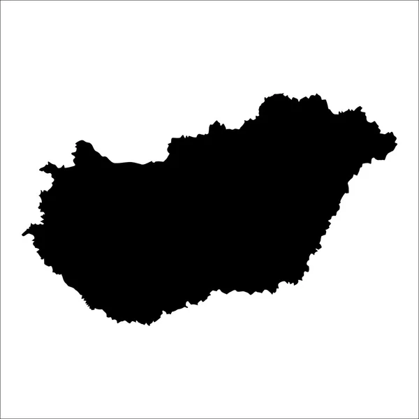 矢量地图的匈牙利 — 图库矢量图片