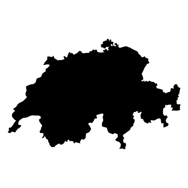 Vector χάρτη της Ελβετίας — Διανυσματικό Αρχείο