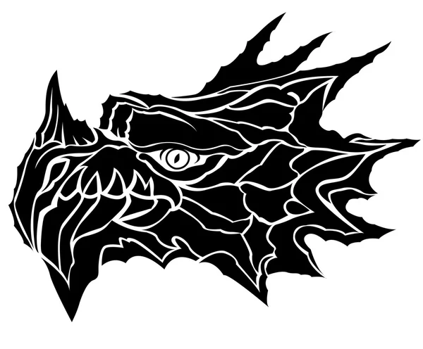 Dragon head vector — Stock Vector