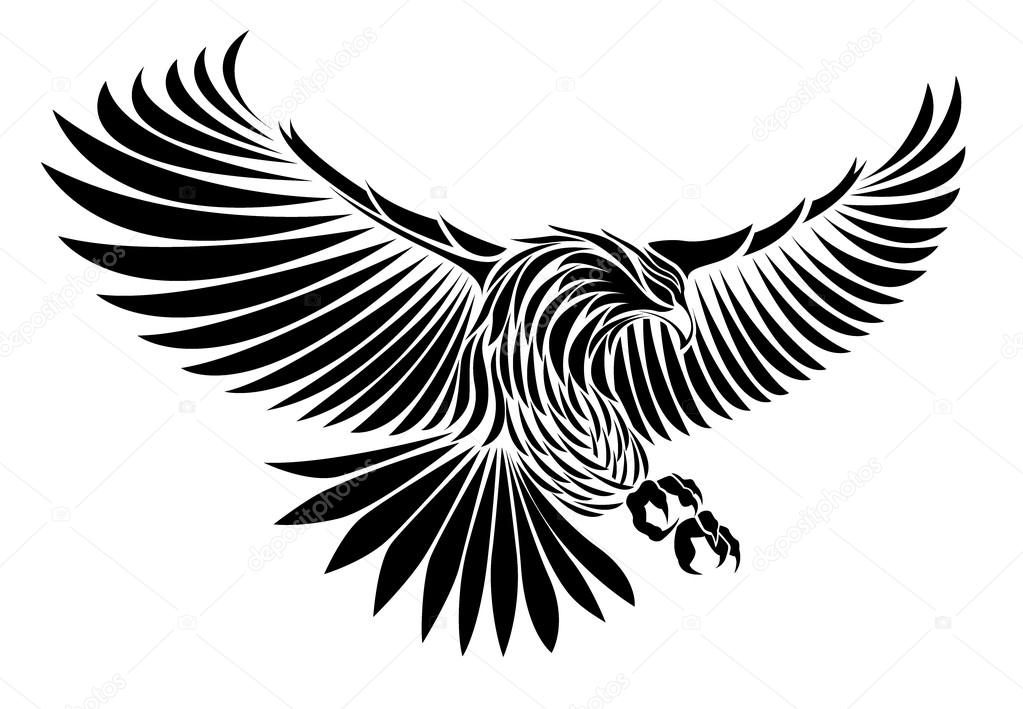 Egle Silhouette Vector Stock Vector C Esancai 98486306