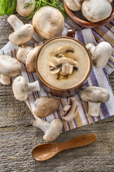 Mushrooms cream soup — Stock Image Mushrooms cream soup Royalty Free Stock Images