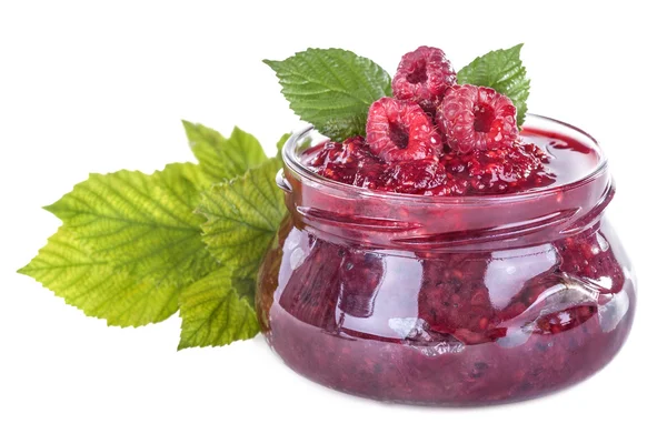 Homemade raspberry jam — Stock Photo, Image