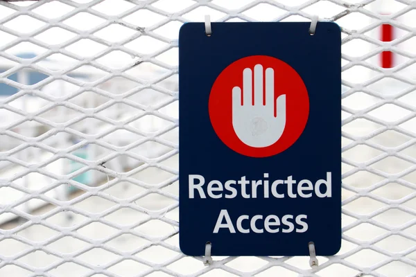 Restrited Access Sign — Stock Photo, Image