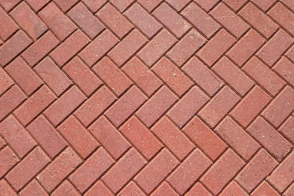 Abstract Background Paving Red Tiles Bricks Top View Pavement Pattern — Stock Photo, Image