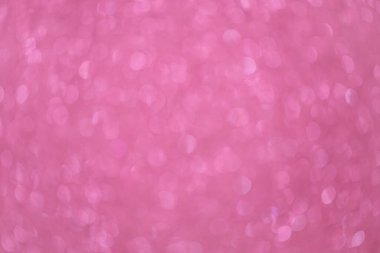 Şenlikli bulanık pembe arka plan, sayısız bokeh ile, mesaj için yer var. Tatil konsepti, Sevgililer Günü, Doğum günün kutlu olsun, Bebek Duşu Günü. Sosyal medya için. Yatay.