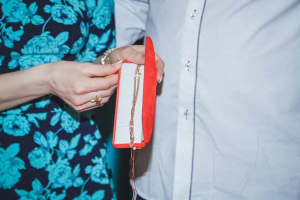 Día de la boda. Anillos —  Fotos de Stock